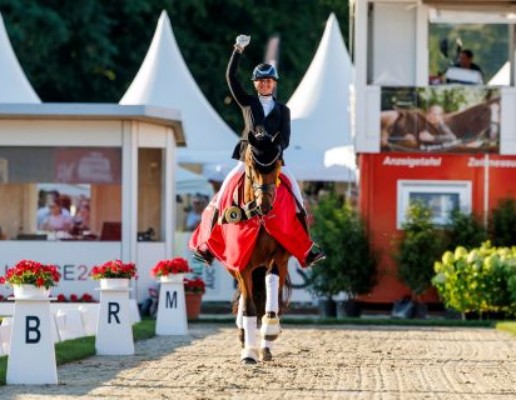 World Champion Faustino G and Betina Jaeger. (Photo: Lafrentz)